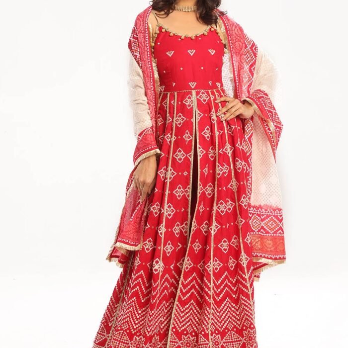 3 Piece Unstitched Zari Embroidered Lawn Suit with Gold Lacquer Printed Lawn Dupatta  CL-52442