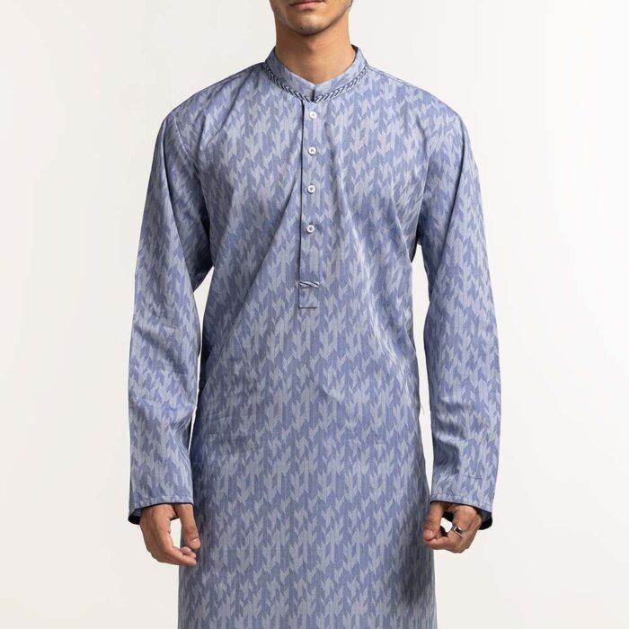 Blue Embroidered Kurta KR-EMB24-022