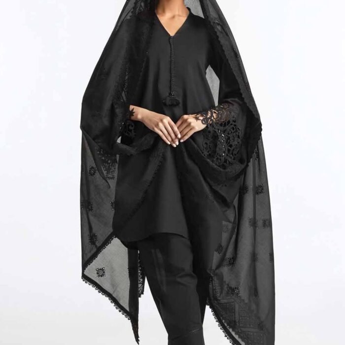 Embroidered Lawn Dupatta DP-42005