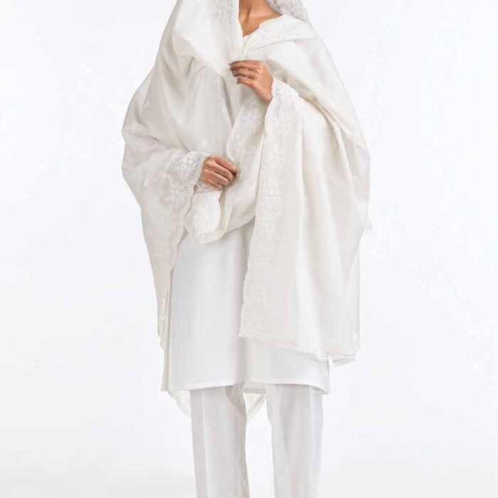 Embroidered Lawn Dupatta DP-42007