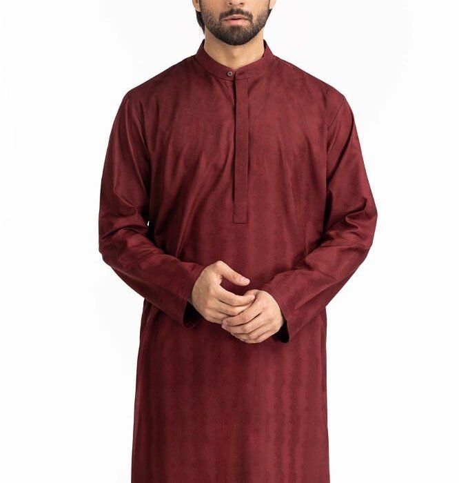 Maroon Basic Kurta KR-STY24-010
