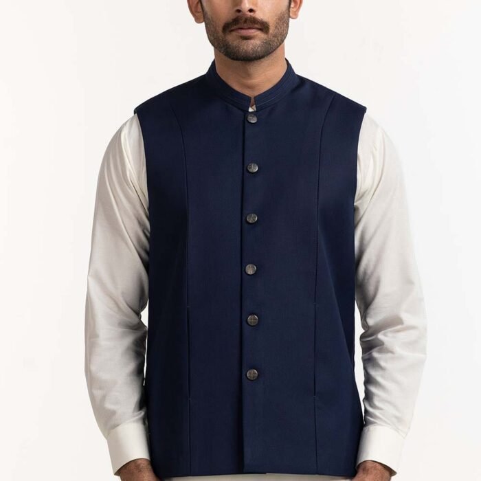 Navy Blue Styling WaistCoat WC-PD24-003