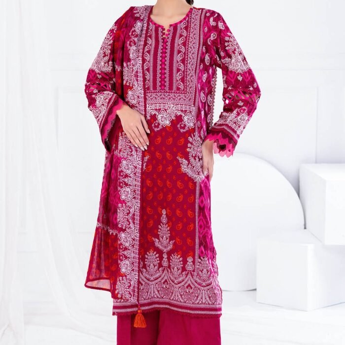 3 Piece Unstitched Printed Lawn Suit CLP-42237