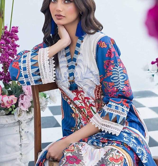 2 Piece Printed Unstitched Lawn Suit TL-42033