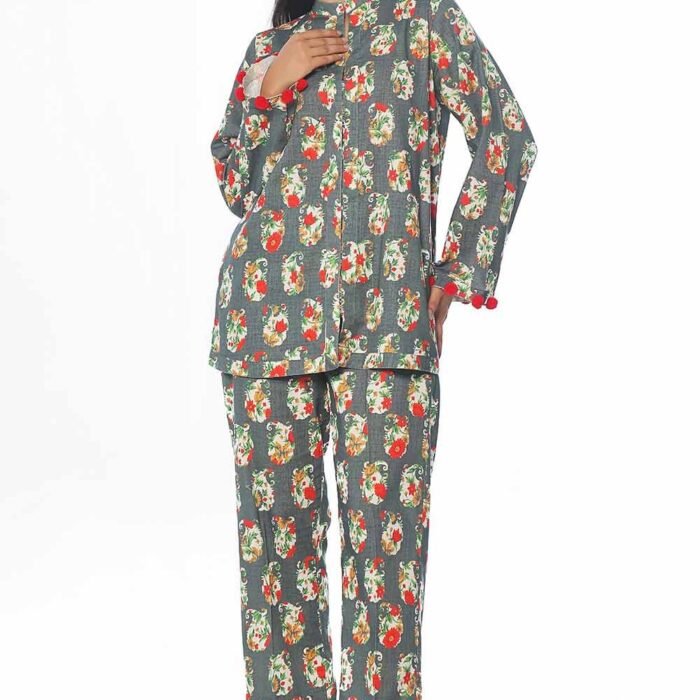 2 Piece Unstitched Printed Khaddar Suit WNST-42003